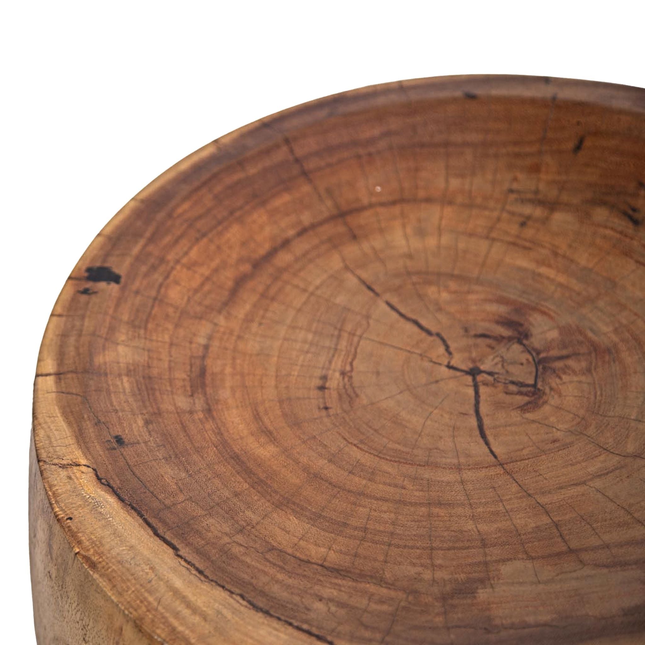 Nual Natural Stool – Suar Wood