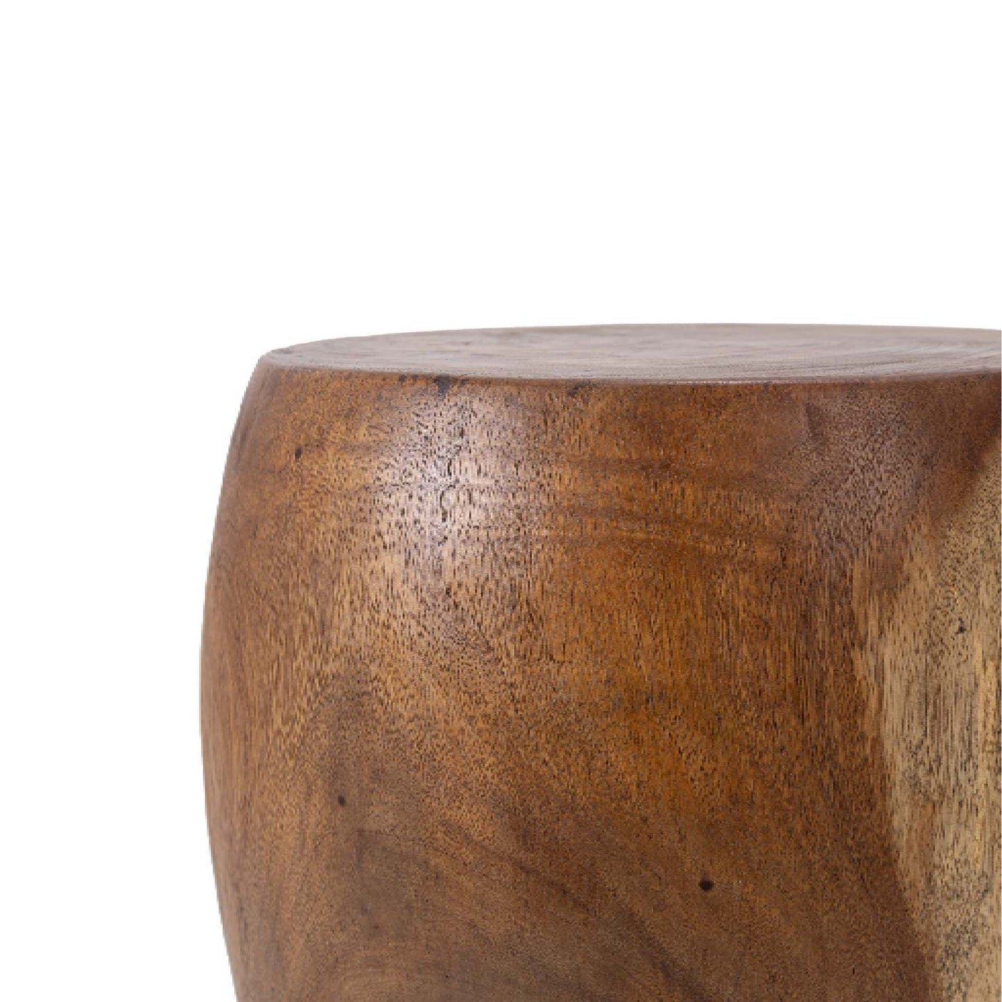 Σκαμπό Nual Flat-Top – Φυσικό Ξύλο Suar