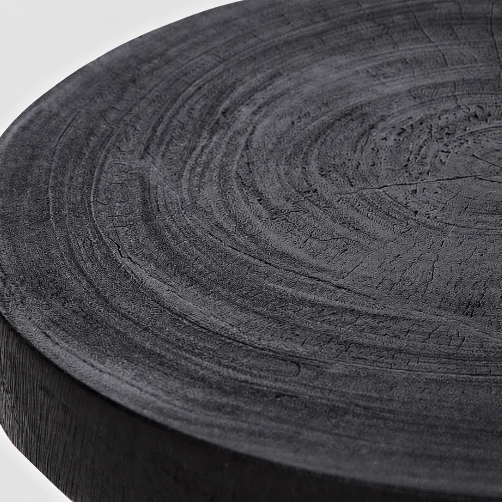 Nero Solid Wood Side Table