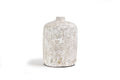 Siso Ceramic Vase – White Textured Finish