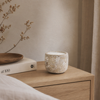 Mingi White Ceramic Candle – Small