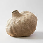 Garlic Basket – Handwoven Ilala Palm Floor Object