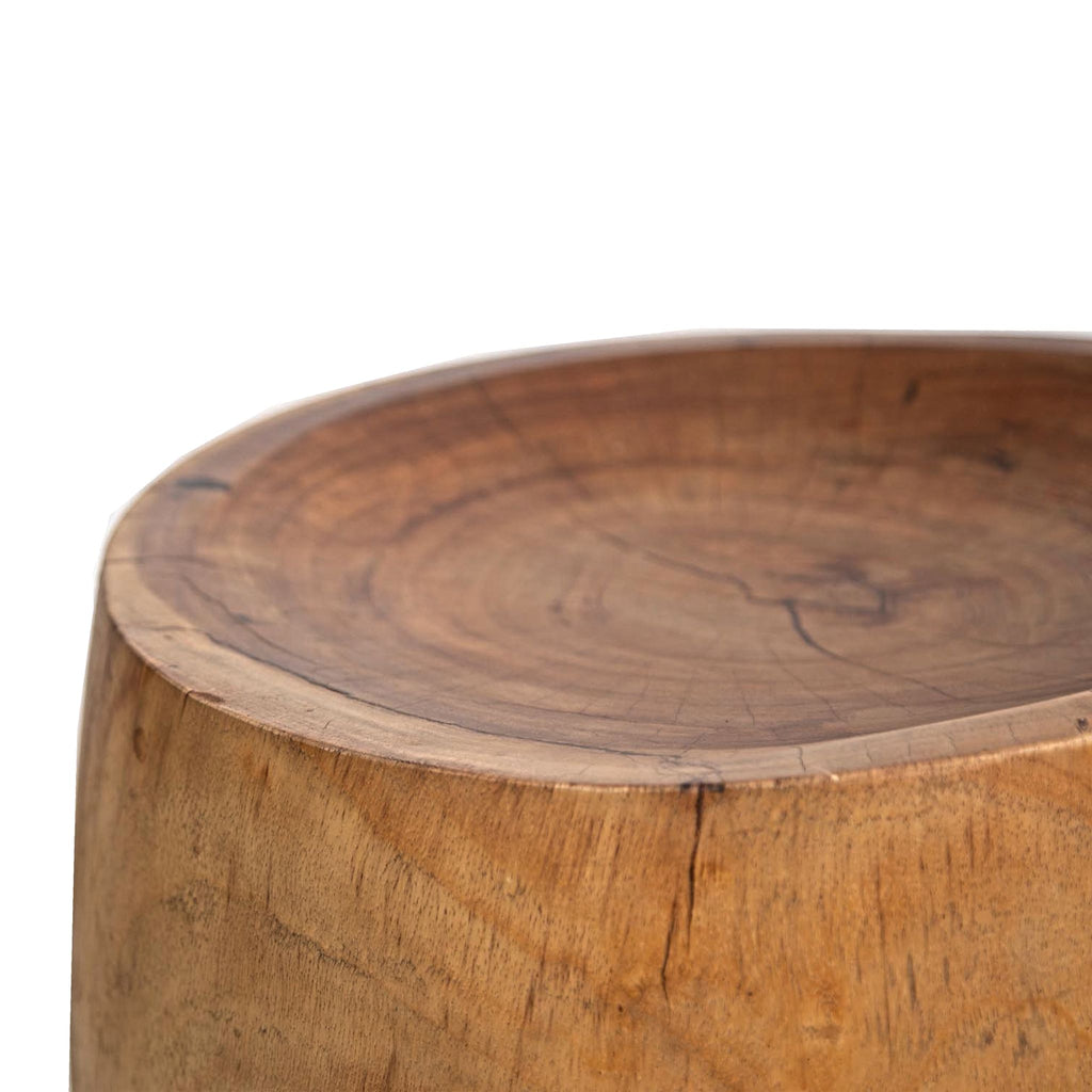 Nual Natural Stool – Suar Wood