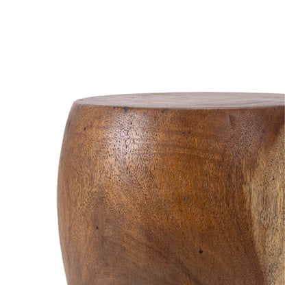 Σκαμπό Nual Flat-Top – Φυσικό Ξύλο Suar