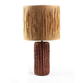 Brava Table Lamp – Raffia Shade, Terracotta Base