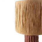 Brava Table Lamp – Raffia Shade, Terracotta Base