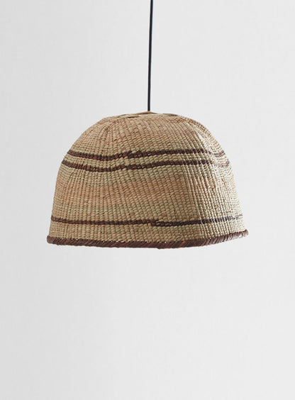 Striped Ilala Palm Pendant Lampshade