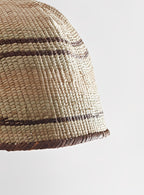 Striped Ilala Palm Pendant Lampshade
