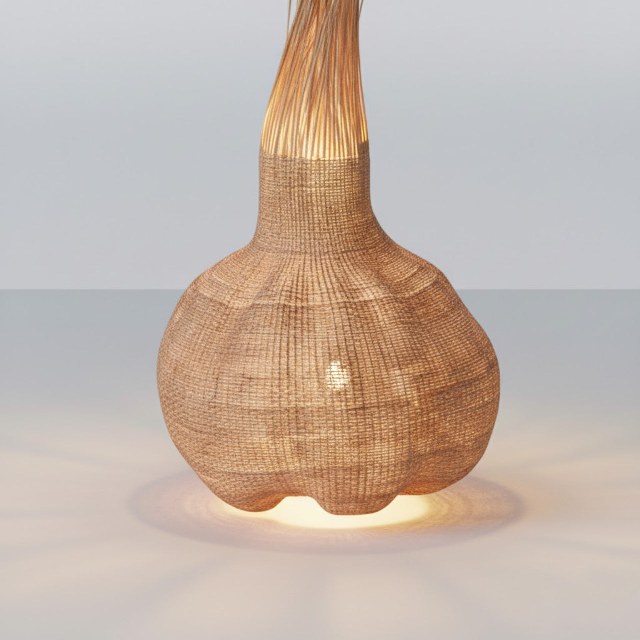 Handwoven Sisal Gourd Basket (Natural)