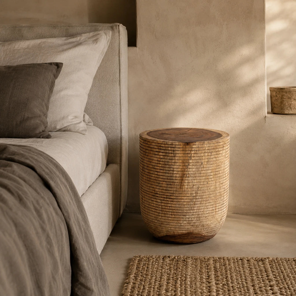 Siya Solid Suar Wood Side Table