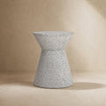 Biella Terrazzo Cement Side Table – Grey Speckled