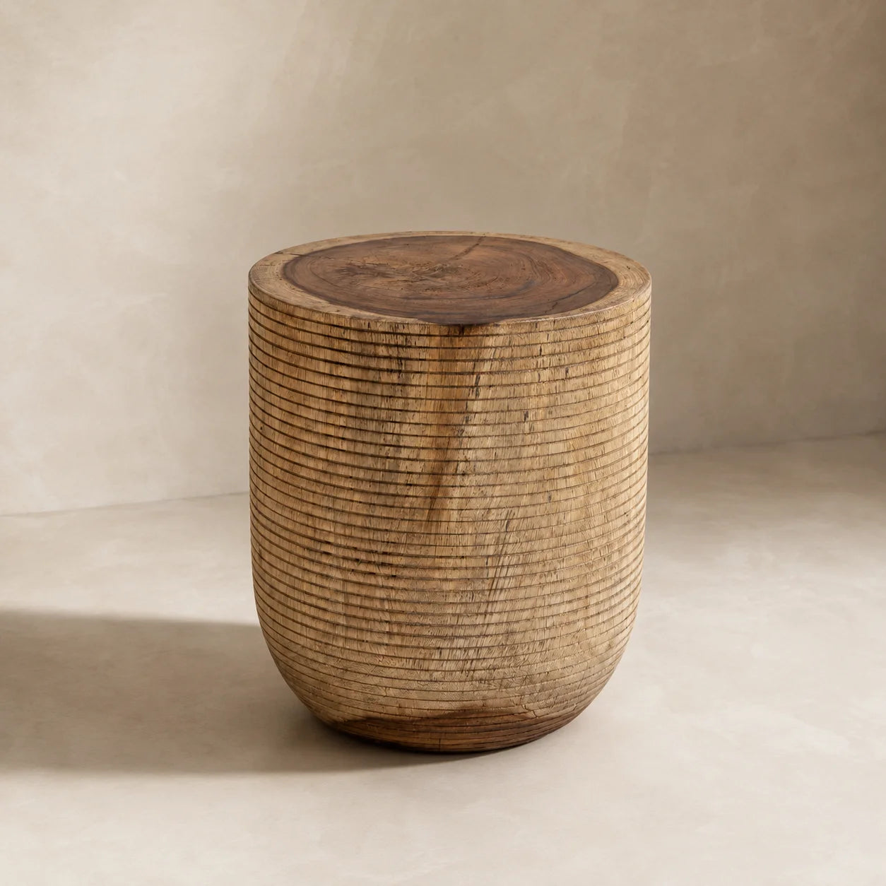 Siya Solid Suar Wood Side Table