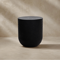 Siya Black Solid Suar Wood Side Table
