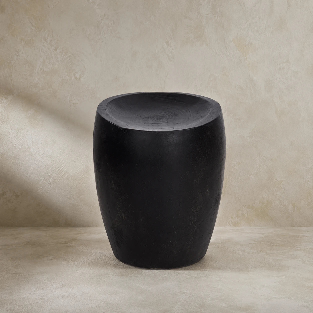 Nual Black Suar Wood Side Table
