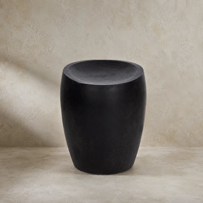 Nual Black Suar Wood Side Table