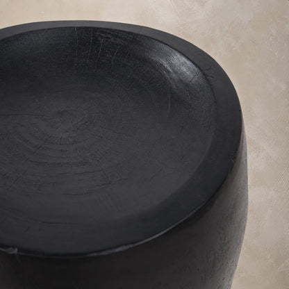 Nual Black Suar Wood Side Table