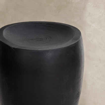 Nual Black Suar Wood Side Table