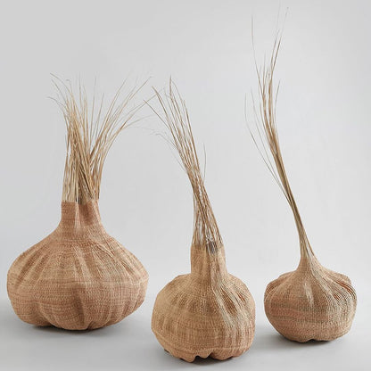 Handwoven Sisal Gourd Basket (Natural)