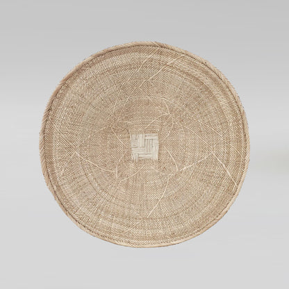 Zim Plate – Handwoven Ilala Palm Wall Plate (Natural)