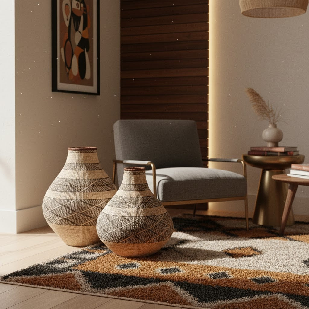 Zim Patterned Decorative Basket