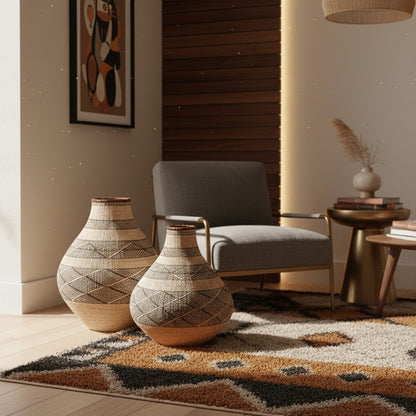 Zim Patterned Decorative Basket