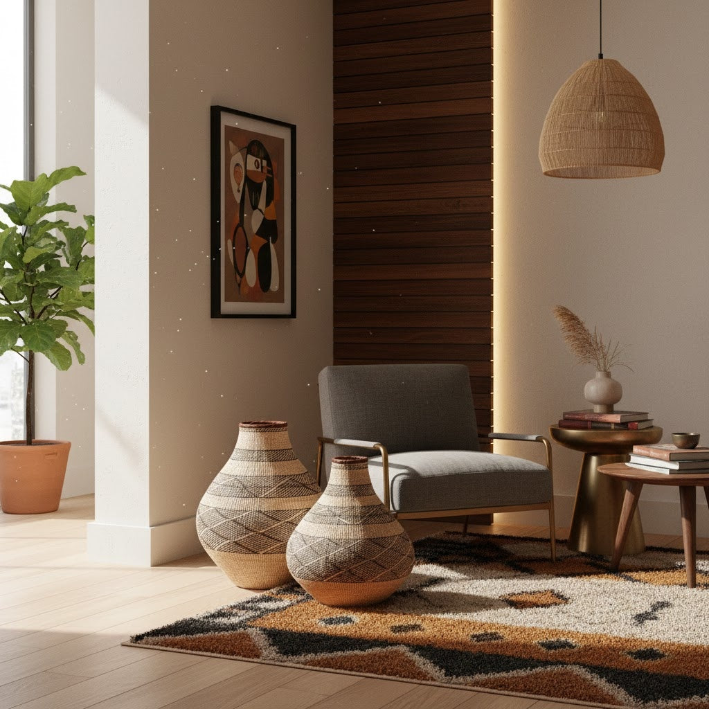 Zim Patterned Decorative Basket