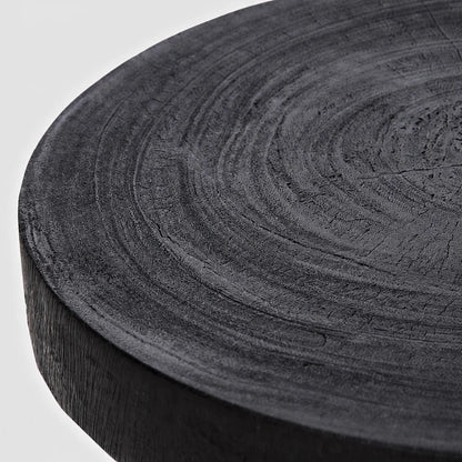 Nero Solid  Wood Side Table