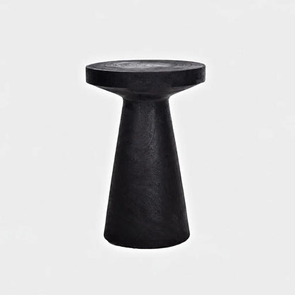 Nero Solid  Wood Side Table