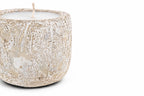 Mingi White Ceramic Candle – Medium