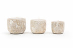 Mingi White Ceramic Candle – Small