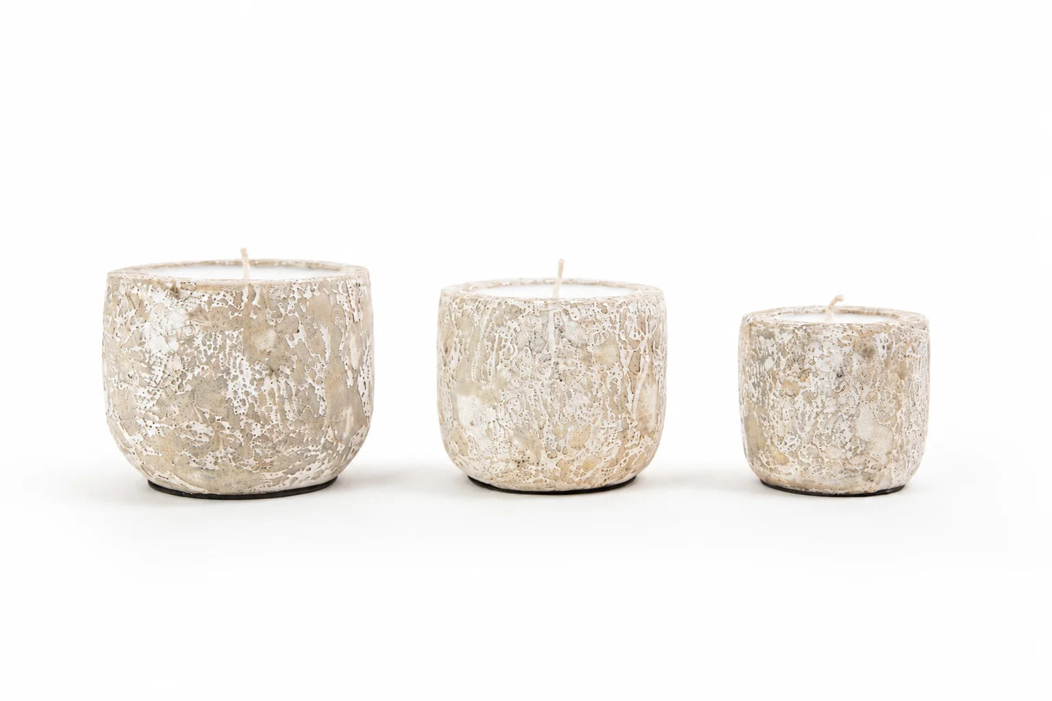 Mingi White Ceramic Candle – Small