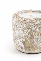 Mingi White Ceramic Candle – Small