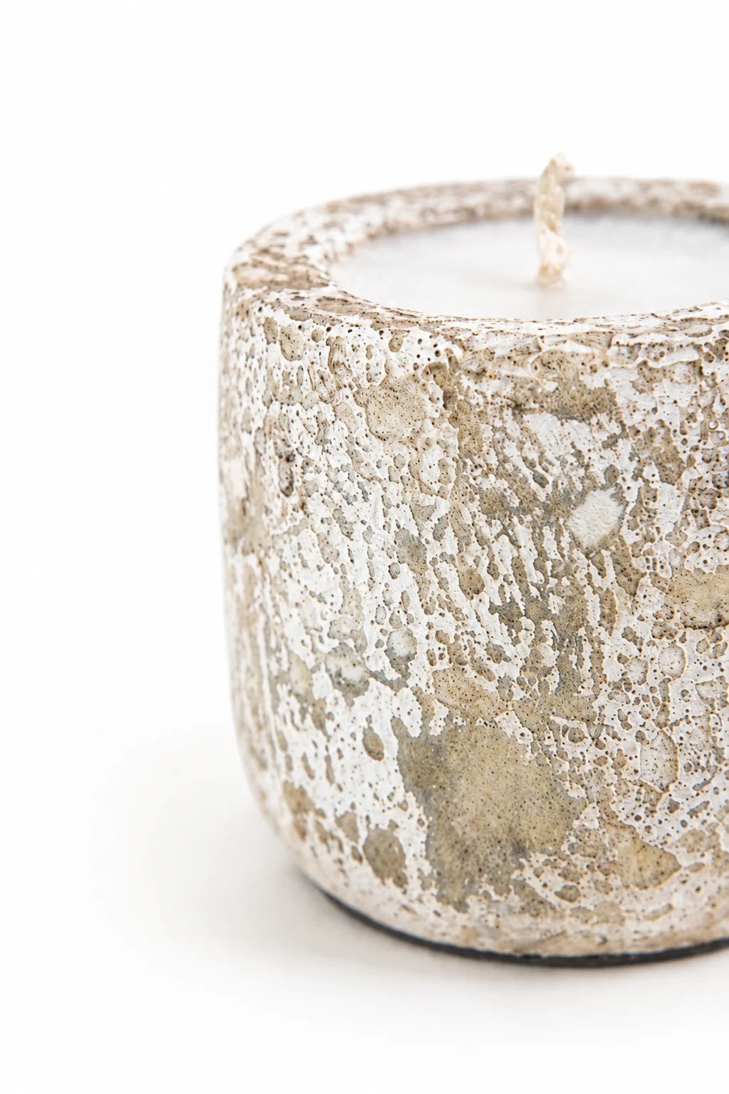 Mingi White Ceramic Candle – Small
