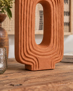 Leda Terracotta Decorative Vase