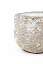 Mingi White Ceramic Candle – Large