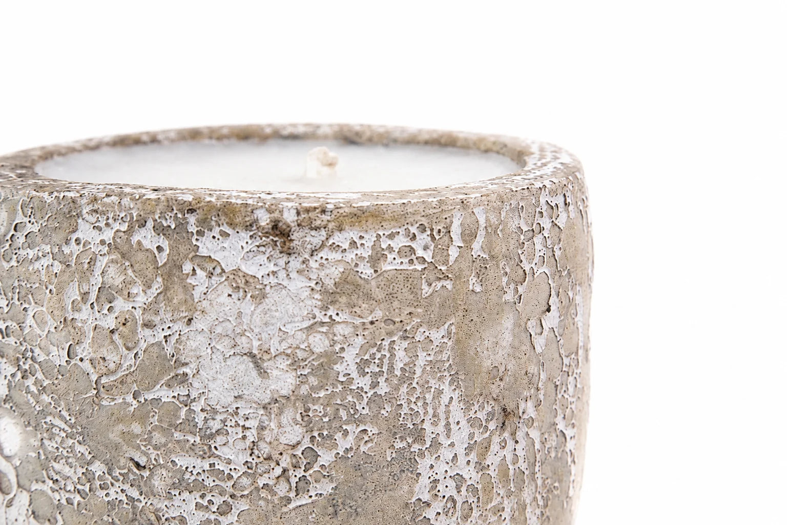 Mingi White Ceramic Candle – Large