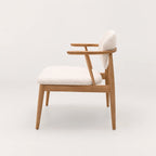 Netle Teak Upholstered Armchair