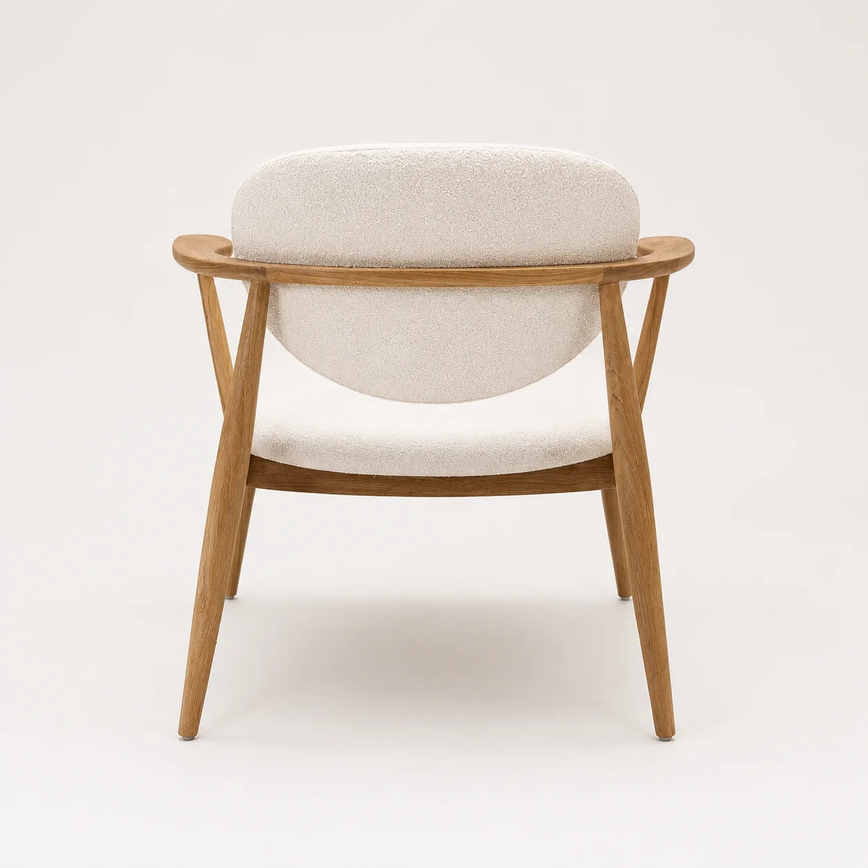 Netle Teak Upholstered Armchair