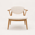 Netle Teak Upholstered Armchair