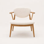 Netle Teak Upholstered Armchair