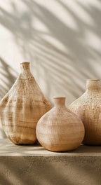 Garlic Basket – Handwoven Ilala Palm Floor Object