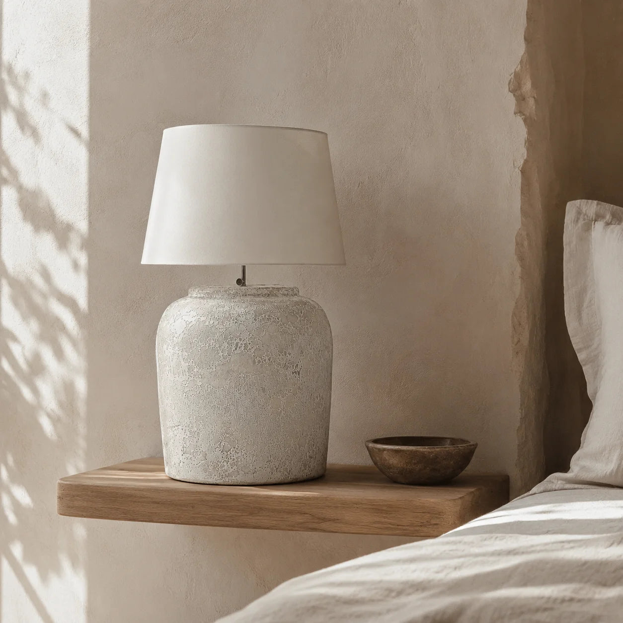 Alba White Ceramic Table Lamp