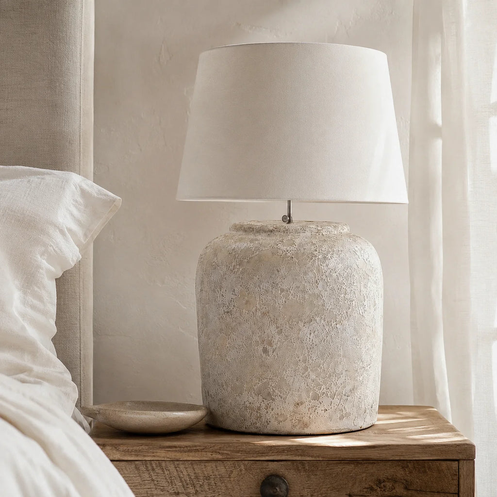 Alba White Ceramic Table Lamp