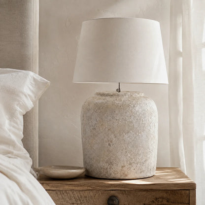 Alba White Ceramic Table Lamp