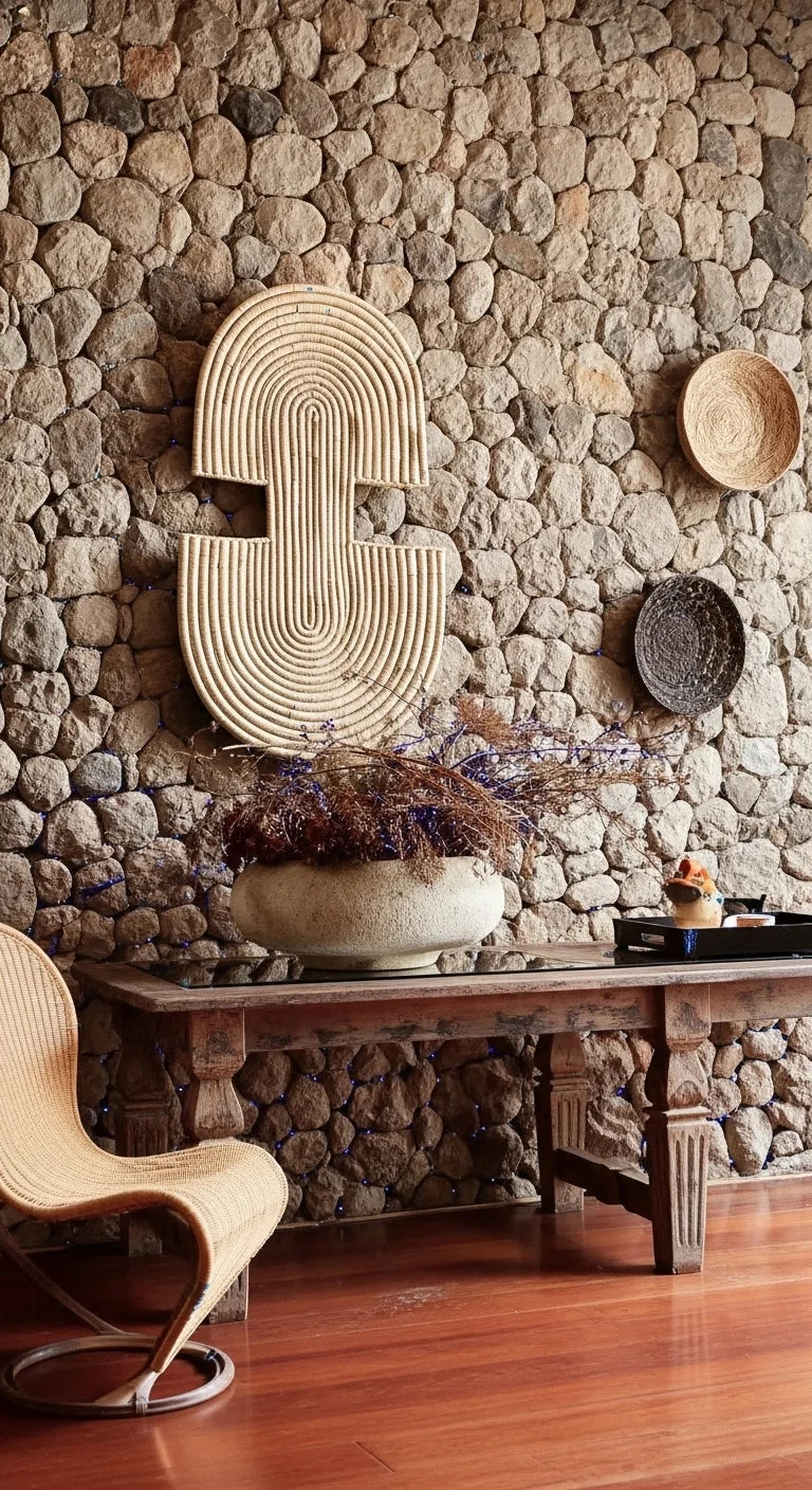African Masks Natural - Design  A
