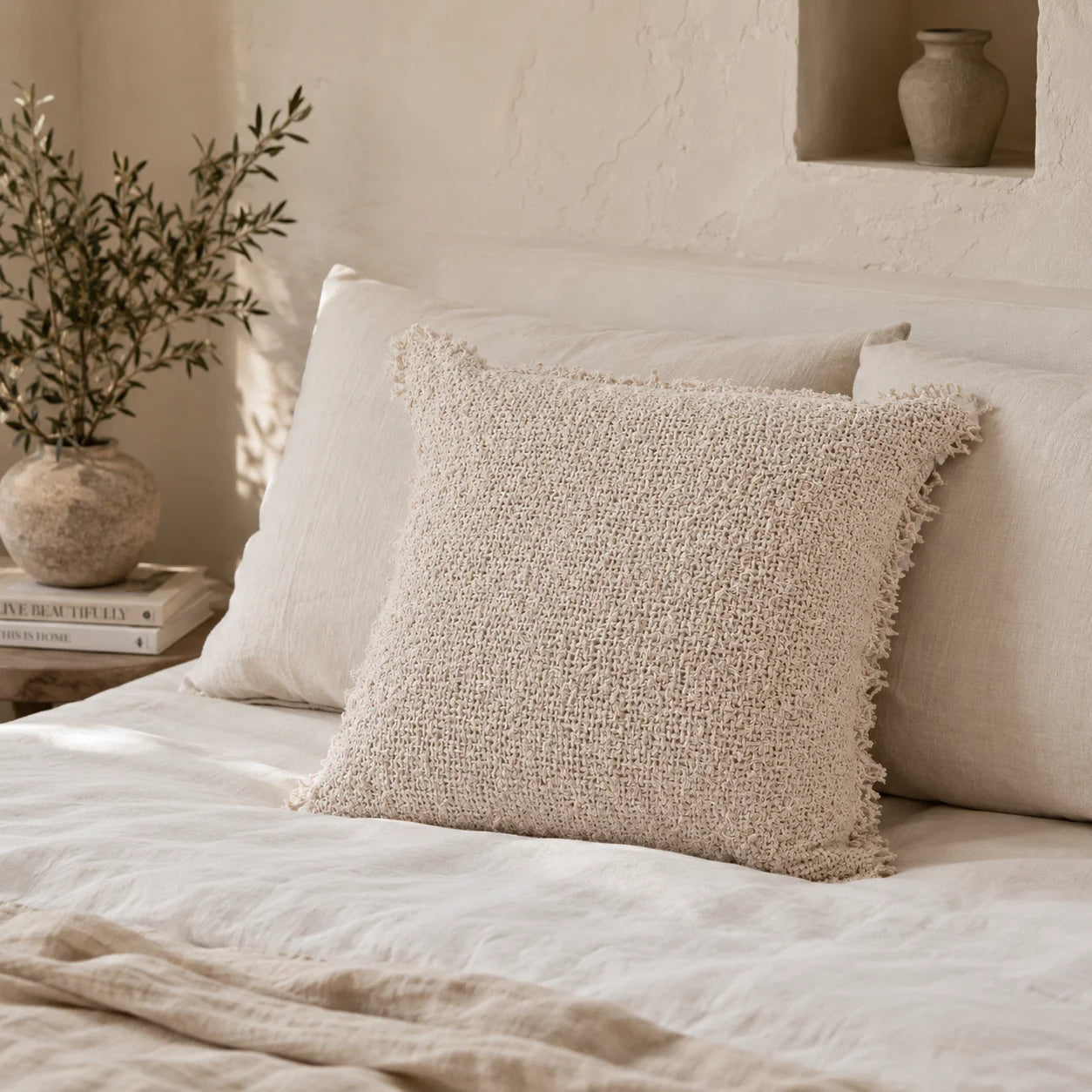 Fox Linen Cushion Cover – Natural 50×50