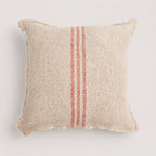Verve Linen Cushion Cover – Natural & Blush Stripe