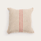 Verve Linen Cushion Cover – Natural & Blush Stripe