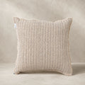 Verve Linen Cushion Cover – Natural & Charcoal Stripe
