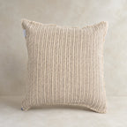 Verve Linen Cushion Cover – Natural & Charcoal Stripe